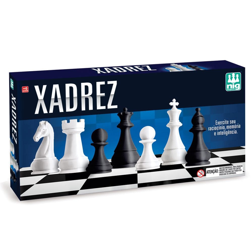 Jogo Xadrez Clássico De Tabuleiro Dobrável 37x37cm | Casas Bahia