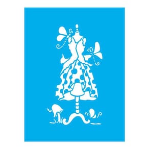 Stencil Tamako Roupa Vestido - 15X20Cm - Ref 8673