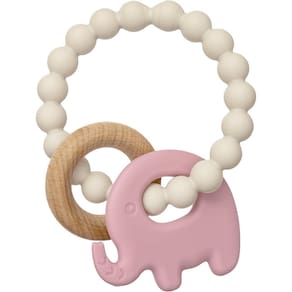 Mordedor Buba Elefante de Silicone e Bambu Rosa