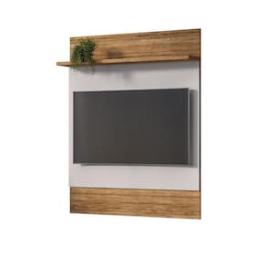 Painel Guratuba Para Tv de 48" Cinamomo/Off-White - Bechara