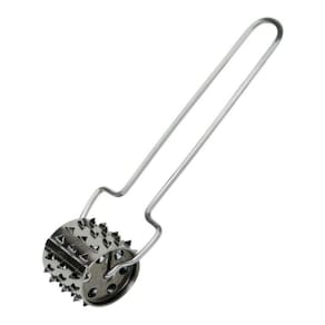 Amaciador De Carne Rolo Aço Inox Sem Bater