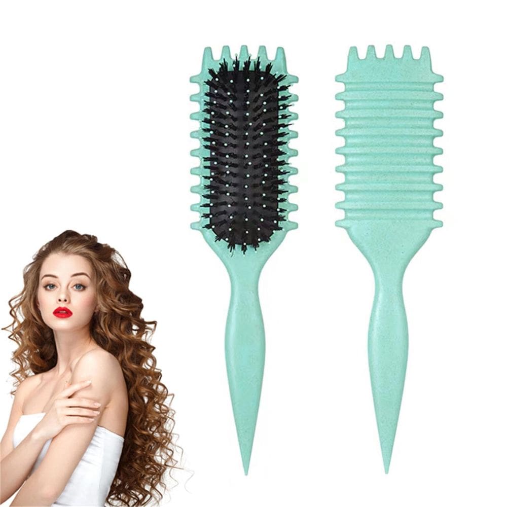 Escova de cabelo iDaoli Curl Defining 2024 Flash Boar Bristle Green