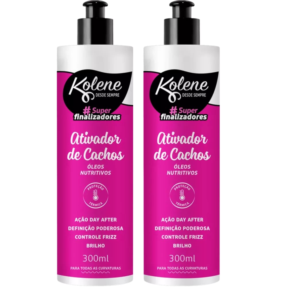 Kit Ativador de Cachos Kolene Óleos Nutritivos 2 Unidades