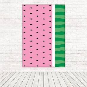 Painel Retangular 3D Sublimado Melancia 1,5X2,2 Frt-5210