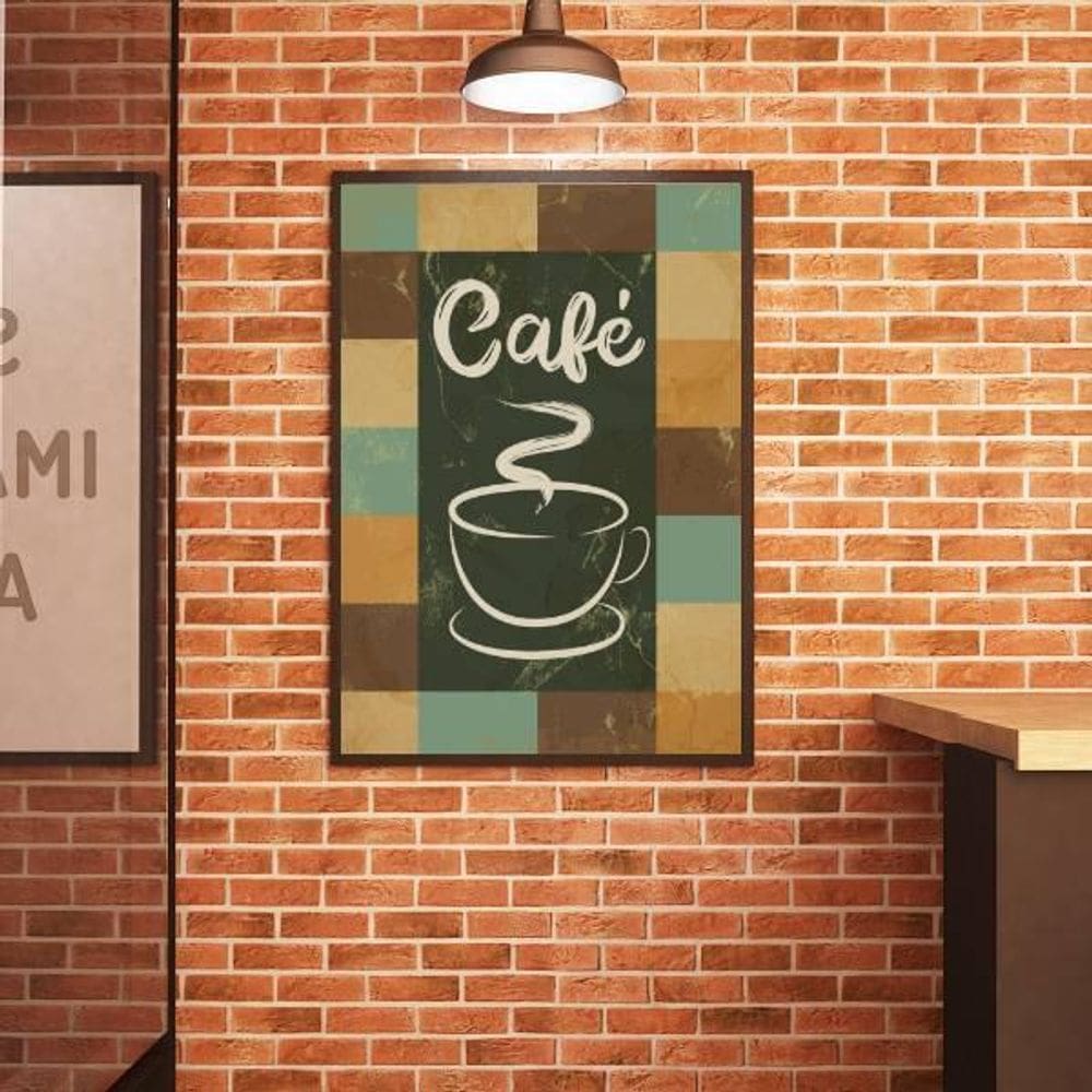 Quadro Decorativo Café Ii 33X24Cm - Com Vidro