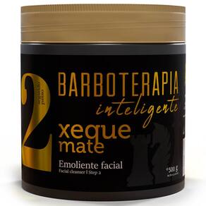 Emoliente Facial Xeque Mate 500g Barbearia Barboterapia Inteligente Barba Forte