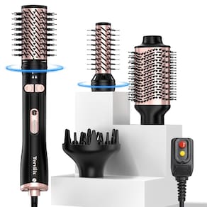 Kit de escova de secador de cabelo rotativo de ar quente Terviiix 4 em 1 1000W