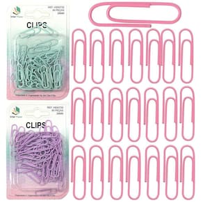 Clips De Metal Oval Inter Paper Colors Com 60 Pecas 28Mm