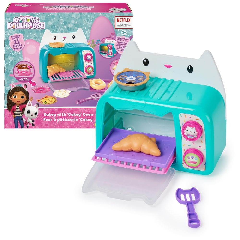 Brinquedo de cozinha Gabby`s Dollhouse Bakey com forno de bolo