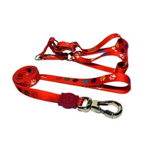 Coleira Peitoral Cães Super Premium Seda 15Mm - Vermelho Nº5