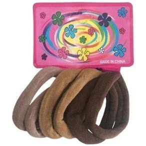 Kit 72 Elásticos Tons Marrom Xuxinha Para Cabelo Infantil