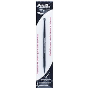 Pincel Dosador Henna Sobrancelhas - Preto - 1 Unidade