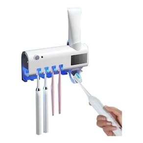 Suporte Dispenser De Pasta De Dente Com Esterilizador Uv
