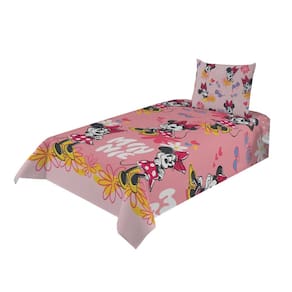 Jogo de Cama Infantil Lepper Minnie Solteiro 2 Peças Microfibra Rosa