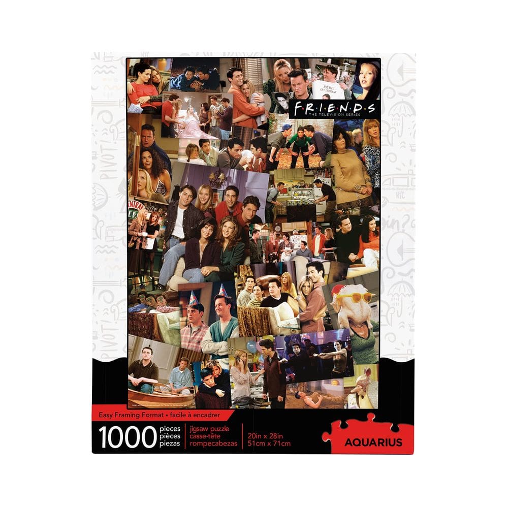 Puzzle AQUARIUS Friends Collage 1000 peças oficialmente licenciado