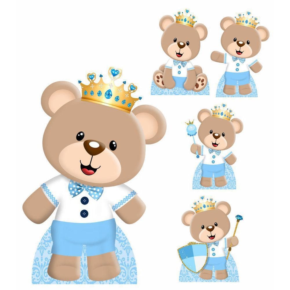 Kit Display Festa Urso Princípe 5 Displays