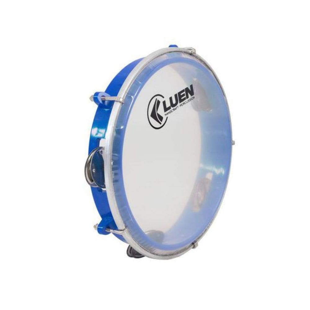 Pandeiro Luen 8? Junior Pele Cristal ABS Platinelas de Inox