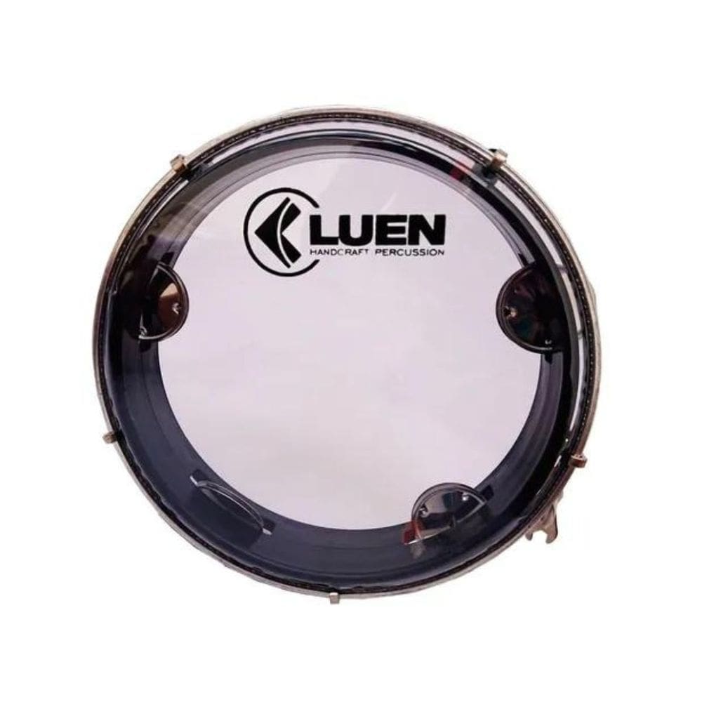 Pandeiro Luen 8? Junior Pele Cristal ABS Platinelas de Inox