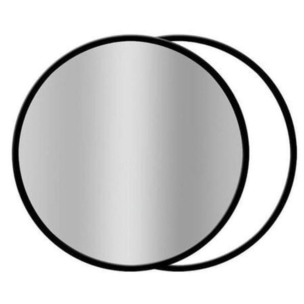 Rebatedor Circular 2 Em 1 Branco E Prata De 110Cm Dobrável