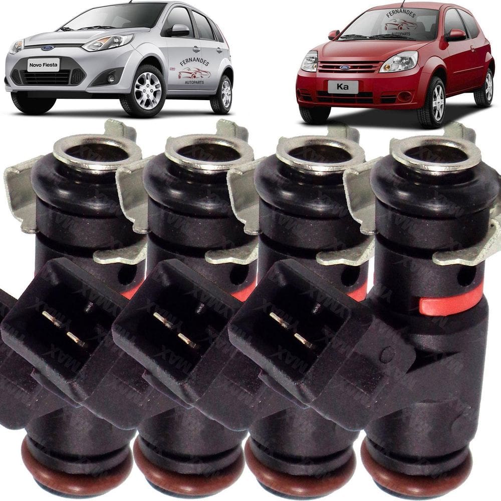 Kit 4 Bico Injetores Ford Ka Fiesta 2010 2011 2012 2013 Flex