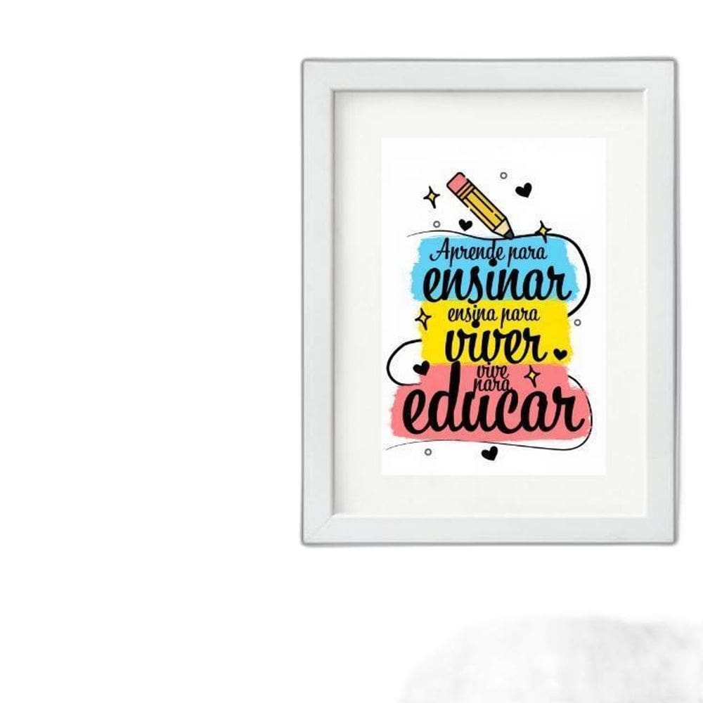 Quadro Homenagem Professores - 60X48Cm