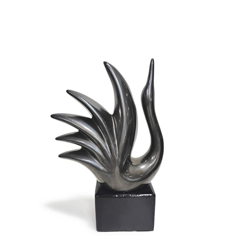 Estatueta Decorativa Sculp Cisne Asa 25cm