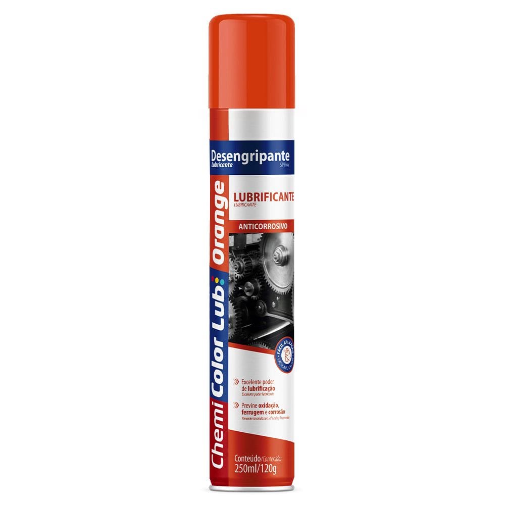 Óleo Desengripante Lub Orange 250ml Chemicolor - Proteção e Lubrificação para Peças e Ferragens