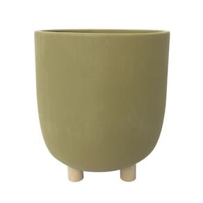 Cachepot Vaso Decorativo em Cimento com Pé 14x12cm