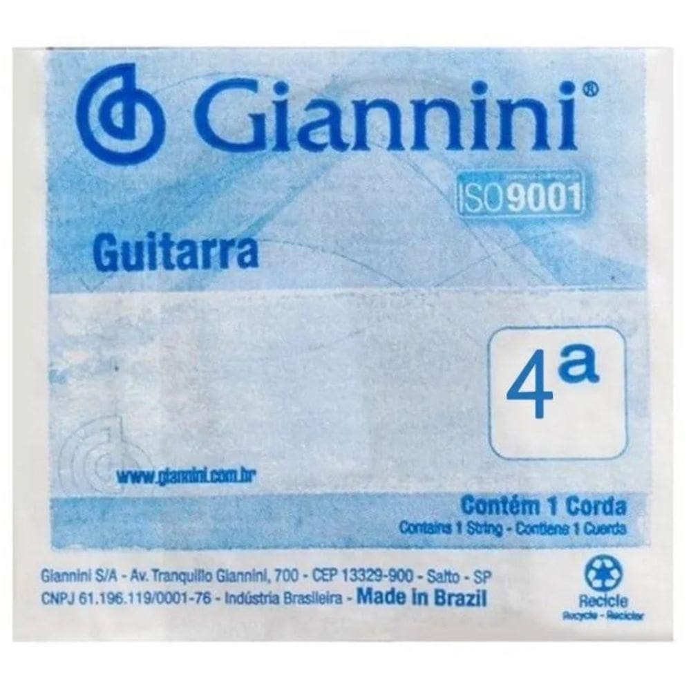 Corda Guitarra Ligth Geegst10.4 C/6 Giannini