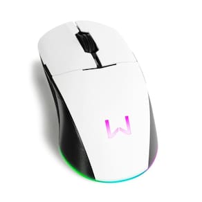 Mouse Gamer sem fio Warrior Dash Pixart 3335 Wireless, Branco, MO397, WARRIOR
