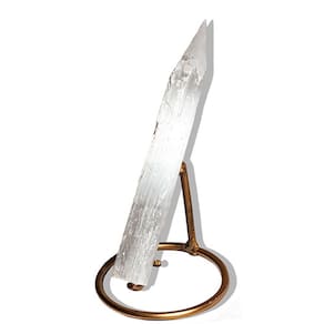 03 Varinha de Selenita Pedra Natural 20 a 22cm 200g Tipo A