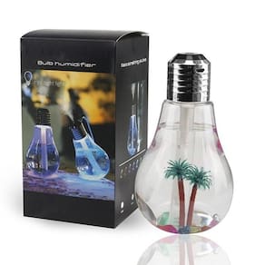 Umidificador de Ar Portátil Lâmpada USB Difusor com Luz Led RGB 400ml para Casa ou Escritório