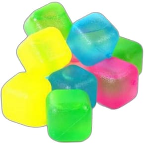 Kit 10 Cubos Gelo Artificial Ecológico Colorido Reutilizável