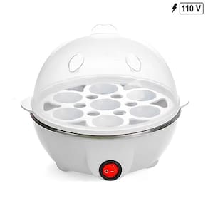 Cozedor Elétrico Branco 110v com Cozimento a Vapor Rápido e Capacidade para 7 Ovos