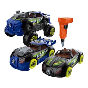 Carro de Brinquedo Turbo Tools Mustang/Bugatti 3 em 1 com Ferramentas Multikids - BR2164