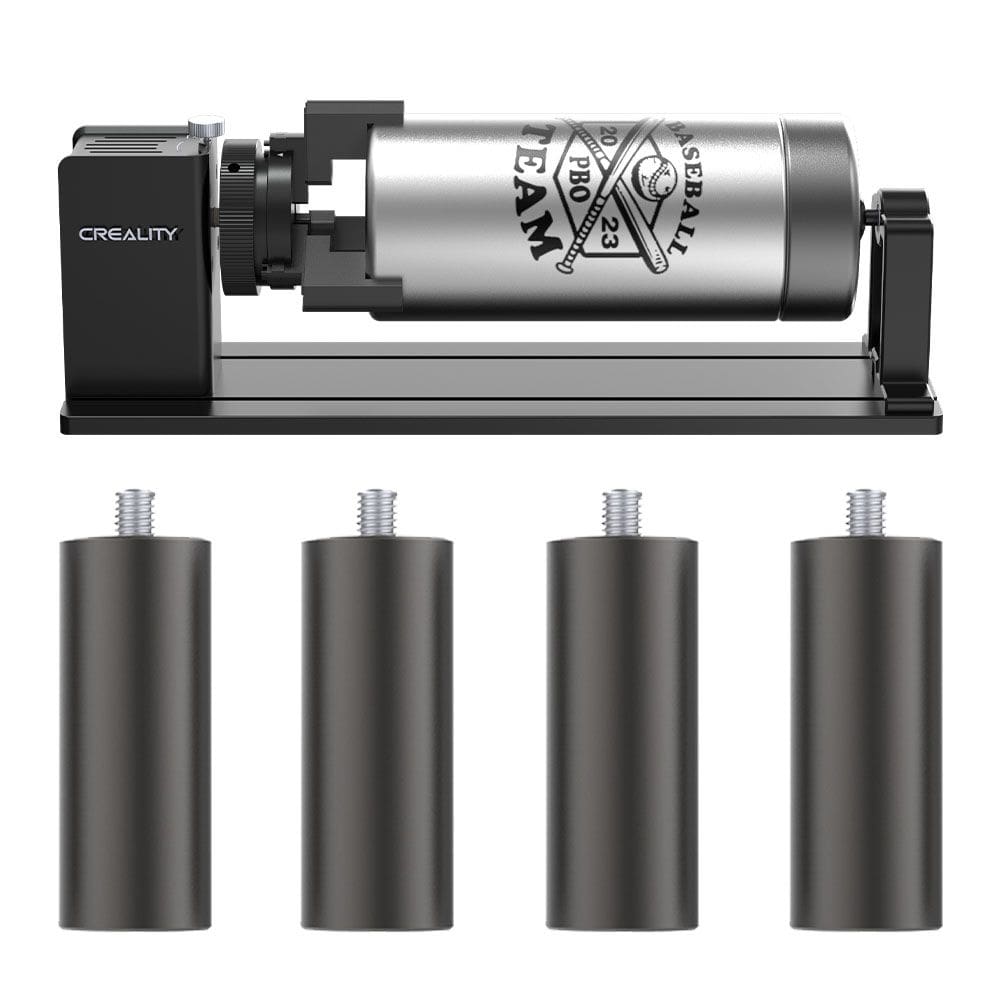 Kit Rotativo para Gravação a Laser com 4 Suportes Creality Pro Compatível com Falcon2