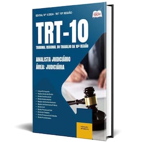 Apostila Trt 10 2025 - Analista Judiciário Área: Judiciária