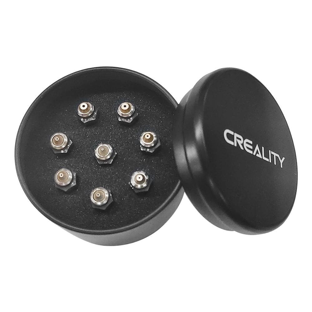 Kit 8 Bicos para Impressão 3D Creality de Alta Qualidade 0.25mm, 0.4mm, 0.6mm, 0.8mm CR-10 Ender-3