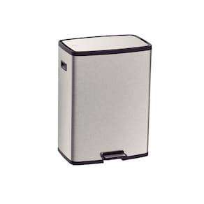 Lixeira Tramontina Octos Em Aço Inox Com Balde Removível E Pedal 45l