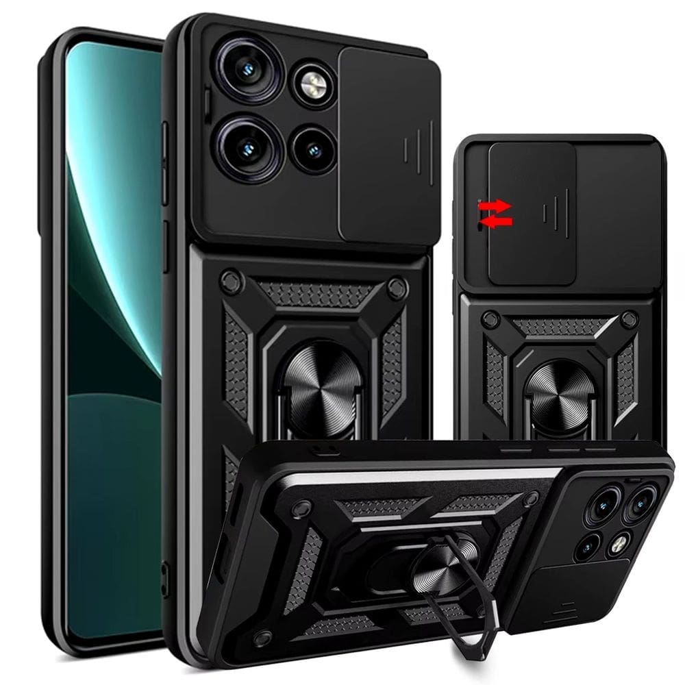 Capa Capinha Case para Motorola moto G15 - Protetora Resistente Anti Impacto Queda Armadura Militar Cor:Preto