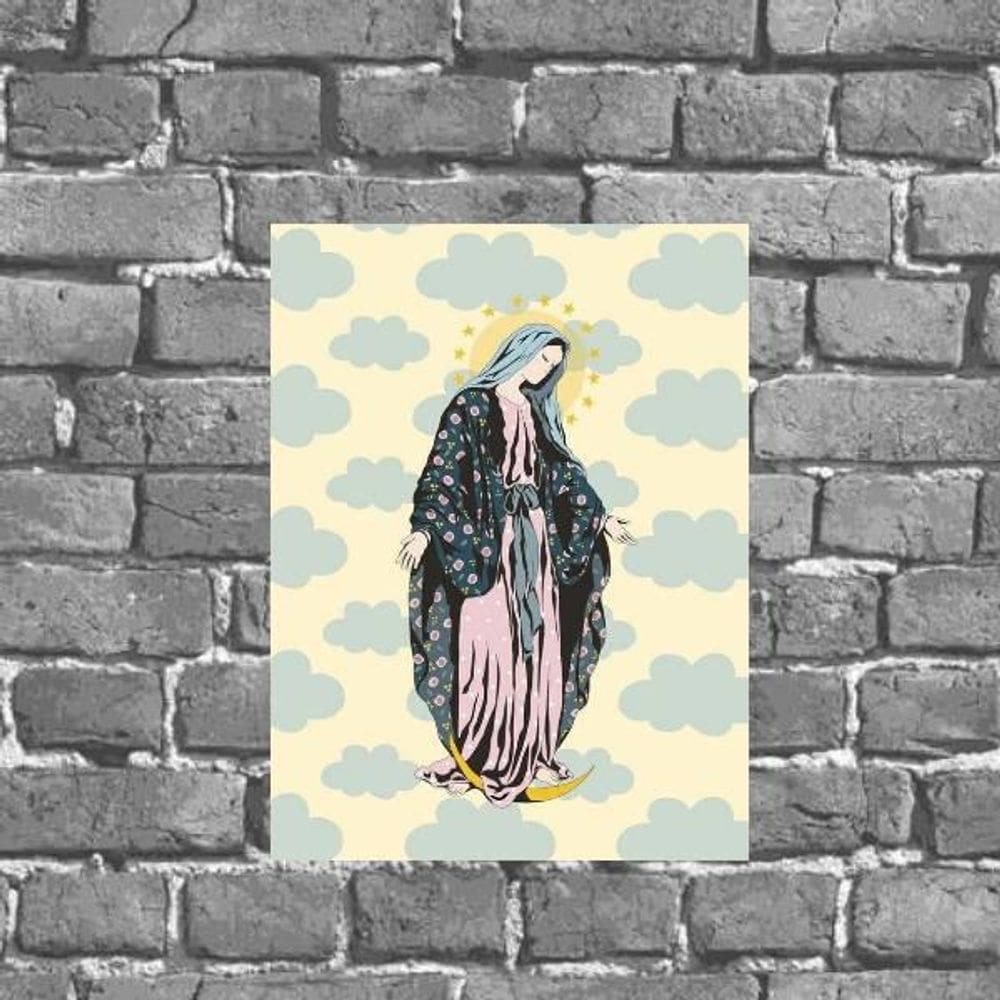 Placa Decorativa Nossa Senhora Das Graças 18X27Cm