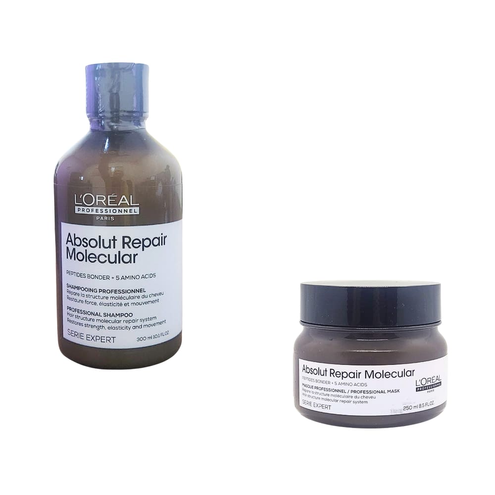 Shampoo 300ml e Máscara 250g Loreal Molecular - Reconstrução
