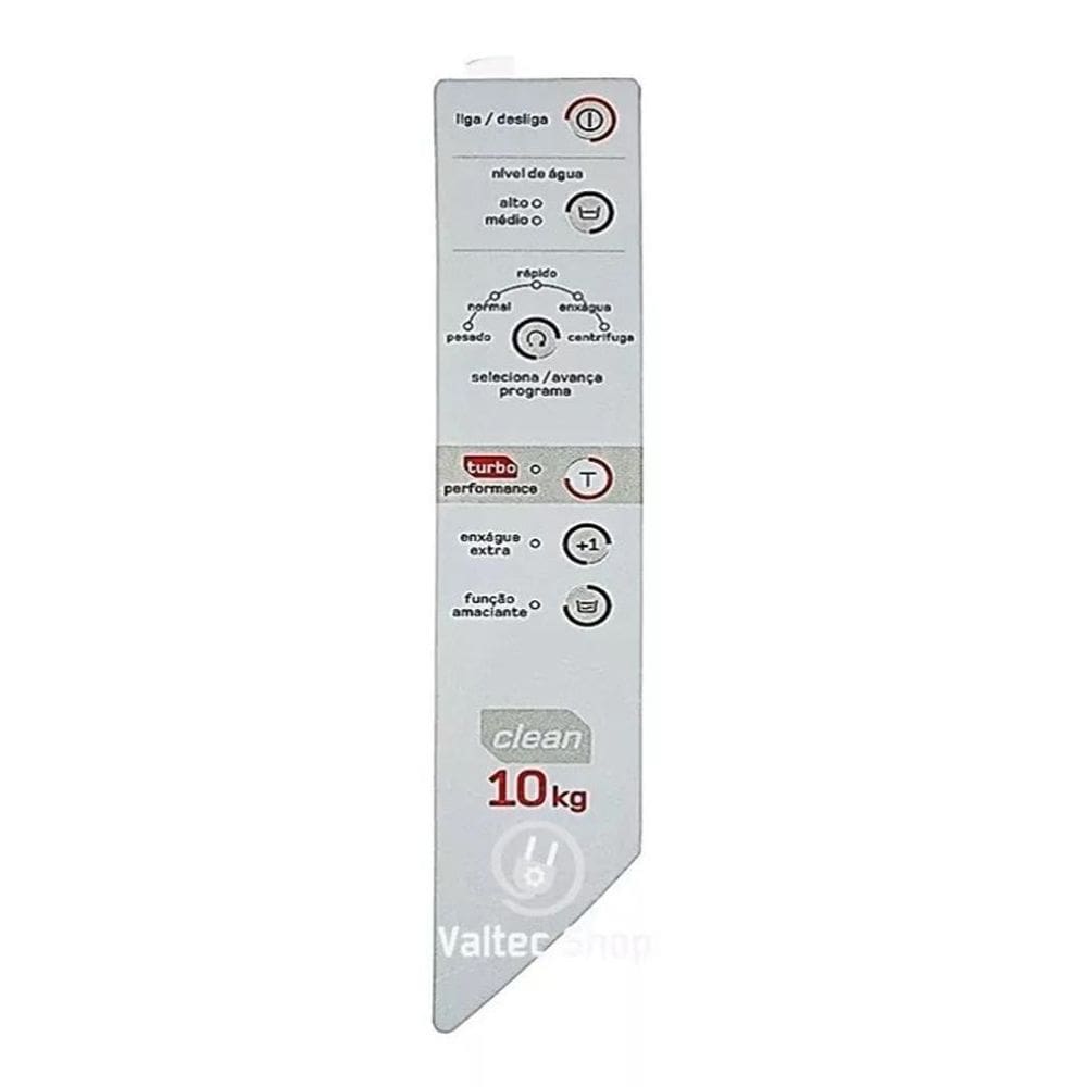 Membrana Adesivo Lavadora Brastemp Bwc10A/Bwc10B 10Kg