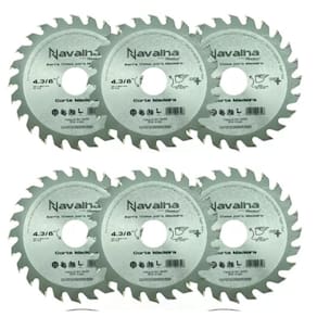 Kit 6 Serras Para Madeira 24 Dentes 110mm 6059 Titanium