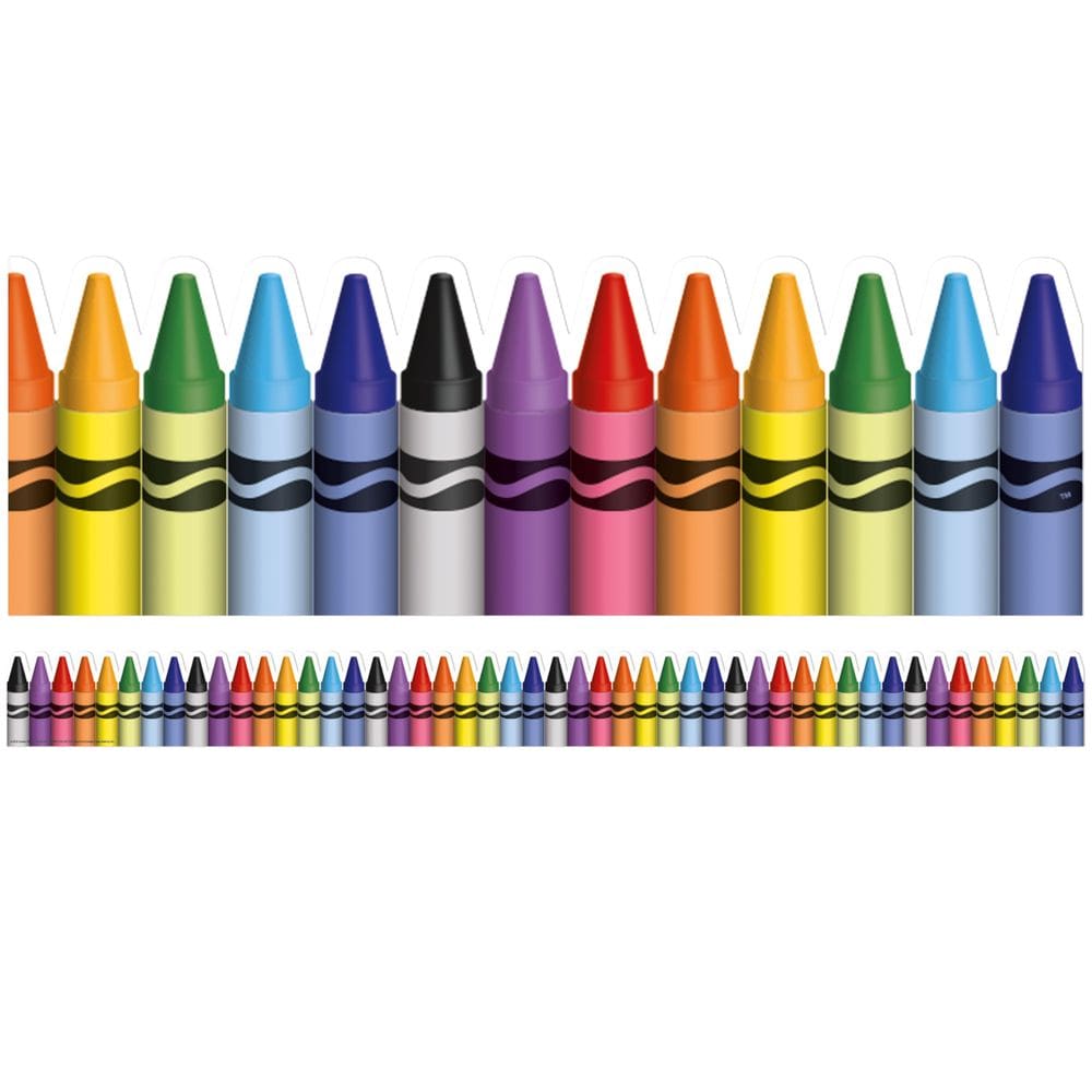 Acabamento em quadro de avisos Eureka Classic Crayola 37 pés e 12 tiras