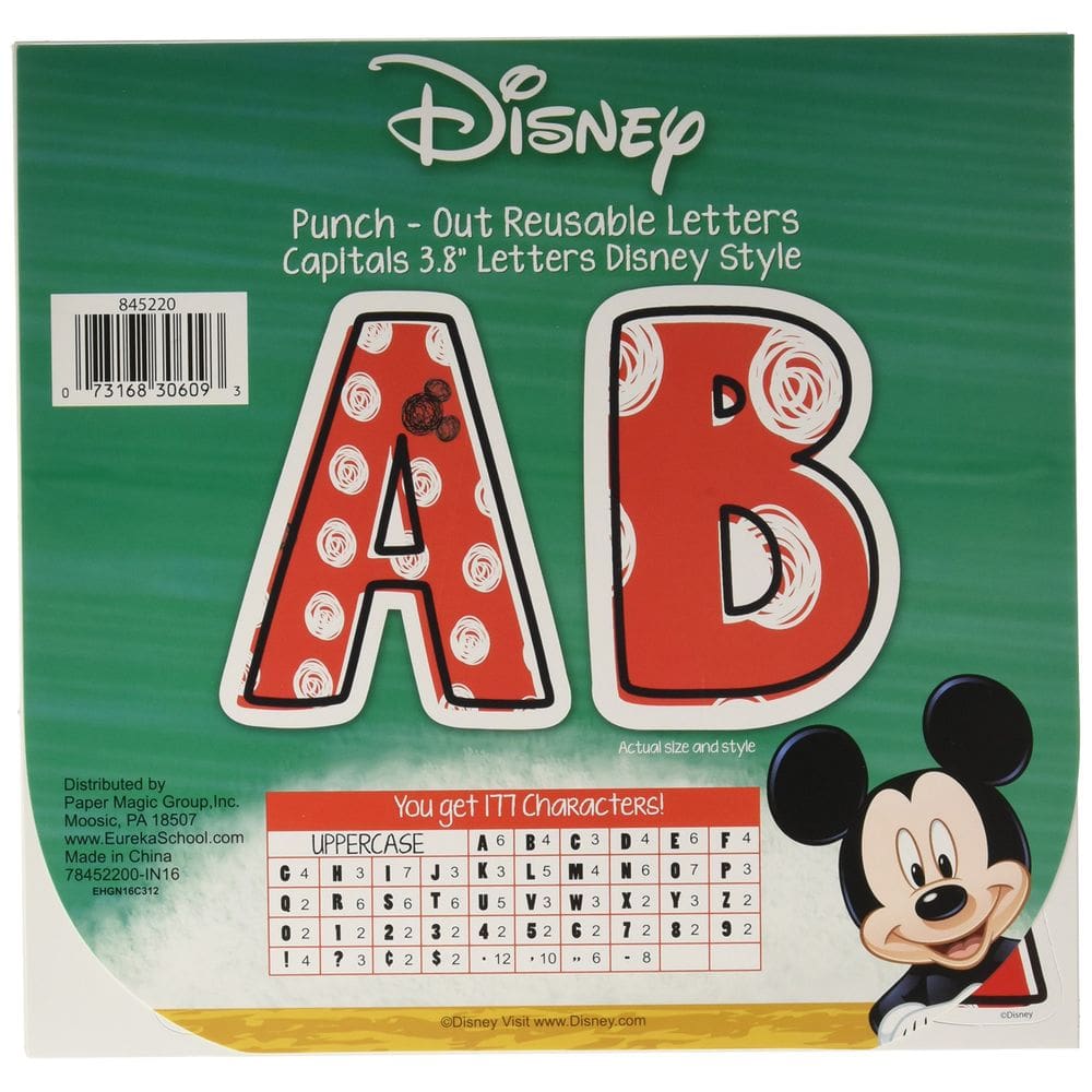 Decoração de sala de aula Eureka Disney Mickey Mouse 177 unidades