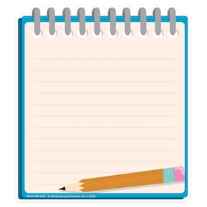 Decorações de sala de aula, caderno Eureka, recorte de papel x36