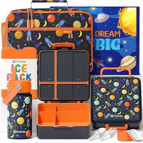 Conjunto de lancheira Fimibuke Kids com bolsa, garrafa de água e utensílios