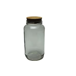Pote De Vidro 830Ml Com Rolha/Cortiça Kit Com 12Un