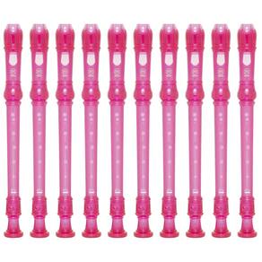 Kit 25 Flautas Doce Soprano Germânica YRS-20G Rosa Yamaha